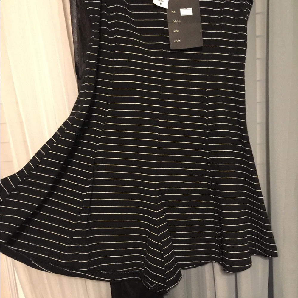 SALE  LF stripe romper dress L last one